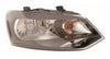 Fits VW Polo 2009-2014 Headlight Headlamp Single Reflector Type Black Driver Side thumbnail
