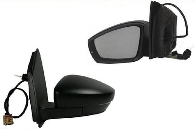 Fits VW Polo 2009-2014 Door Wing Mirror Manual With Indicator Passenger Side - tradevehicleparts.co.uk
