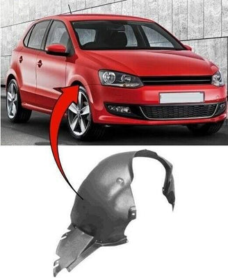 Fits VW Polo 2009-2014 Front Wing Arch Liner Splash Guard Driver Side - tradevehicleparts.co.uk