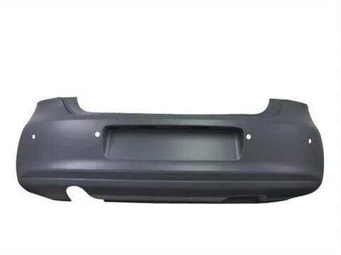 Fits VW Polo 2009-2014 Rear Bumper Primed With Pdc & Exhaust Cut Out - image 2