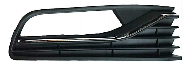 Fits VW Polo 2014- 2017 Front Bumper Fog Grille With Chrome Moulding Driver Side - image 2