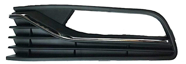 Fits VW Polo 2014- 2017 Front Bumper Fog Grille With Chrome Moulding Passenger Side - image 2