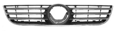 Fits VW Polo 9N2 9N3 2005-2009 Front Bumper Grille Top Centre With Chrome - image 2