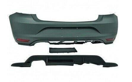 Fits VW Polo Gti 2014-2017 Rear Bumper Primed Complete With Reflectors For Twin Exhaust & 1 Cut Out - image 2