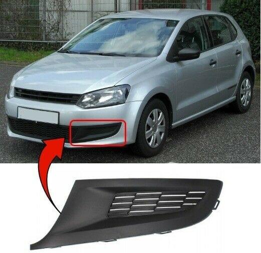 Fits VW Polo Mk8 2009-2014 Front Bumper Fog Grille Cover Trim Passenger Side  - image 2