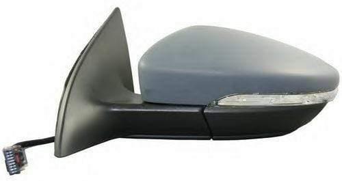 Fits VW Scirocco 2008-2014 Door Wing Mirror Electric Heated Power Fold With Indicator & Puddle Lamp Primed Cover Passenger Side