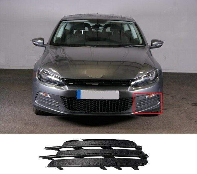VW Scirocco 2008-2014 Front Bumper Fog Grille Black Passenger Side