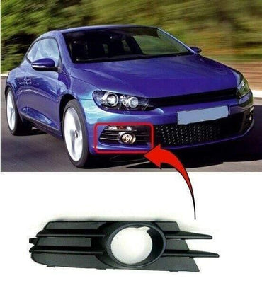 Fits VW Scirocco 2008-2014 Front Bumper Fog Grille With Fog Hole Driver Side - tradevehicleparts.co.uk