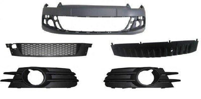 Fits VW Scirocco 2008-2014 Front Bumper Primed W/ Complete Grilles, Lower Spoiler & Brackets - tradevehicleparts.co.uk