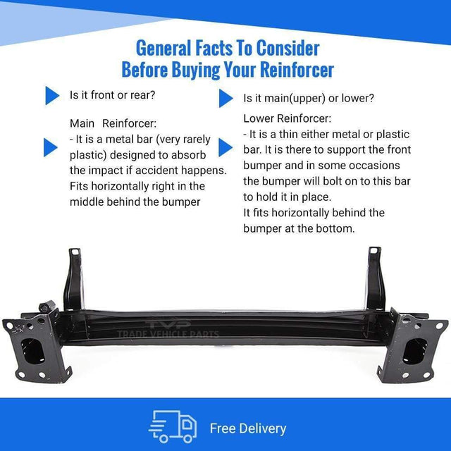 Fits VW Scirocco 2008-2014 Front Bumper Reinforcer - image 3