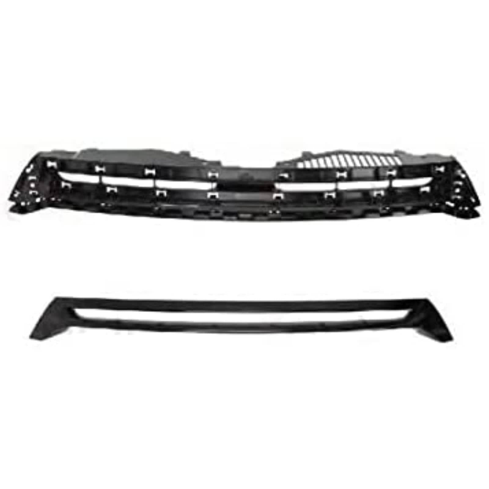 VW Scirocco 2008-2014 Front Main Grille Complete Mat Black