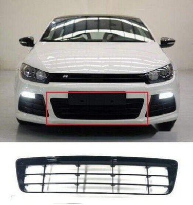 Fits VW Scirocco R 2008-2014 Front Bumper Lower Centre Grille Black - tradevehicleparts.co.uk