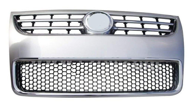 Fits VW Touareg 2007-2010 Front Main Grille Chrome With Lower Grille Black - image 2