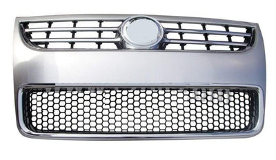 Fits VW Touareg 2007-2010 Front Main Grille Chrome With Lower Grille Black - tradevehicleparts.co.uk