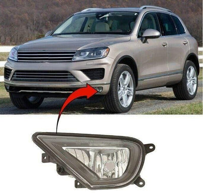 Fits VW Touareg 2014-2018 Fog Light Lamp W/O Motor Passenger Side - tradevehicleparts.co.uk