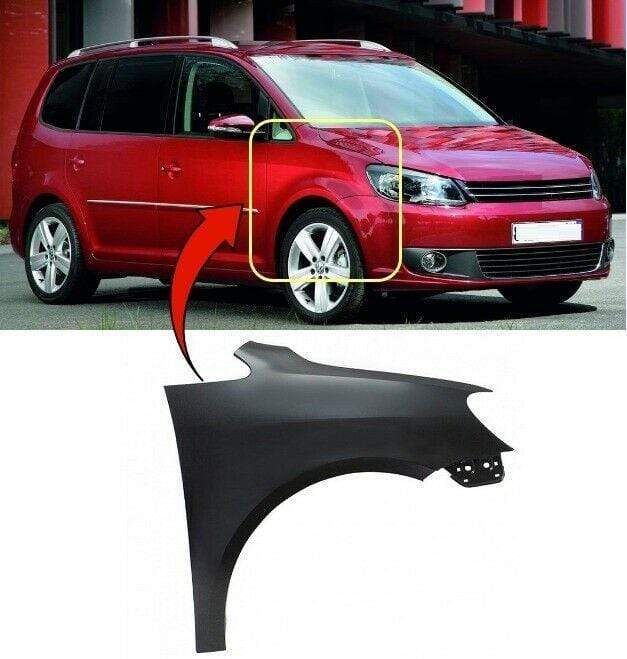 VW Touran '10-'15 Fender Rh W/O Side Lamp Hole