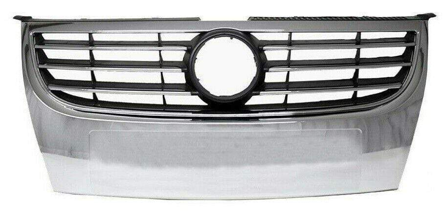 VW Touran 2007-2010 Front Main Grille With Chrome Frame & Slats