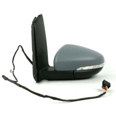 Fits VW Touran 2010-2015 Door Wing Mirror Electric Heated Primed Passenger Side - tradevehicleparts.co.uk