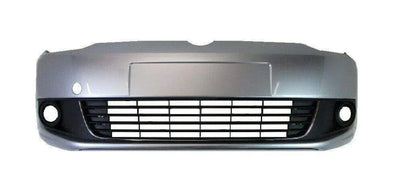 Fits VW Touran 2010-2015 Front Bumper Primed With Lower Grille Black With Chrome - tradevehicleparts.co.uk