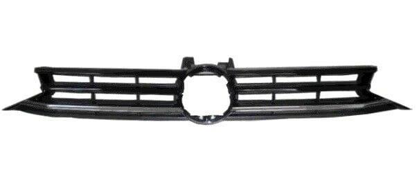 Fits VW Touran 2015- Front Main Grille With 1 Chrome Moulding Textured - image 2