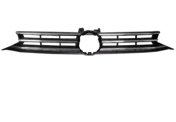 VW Touran 2015- Front Main Grille With 3 Chrome Moulding Textured