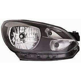 Fits VW Up 2012-2016 Headlight Headlamp Black Type Driver Side